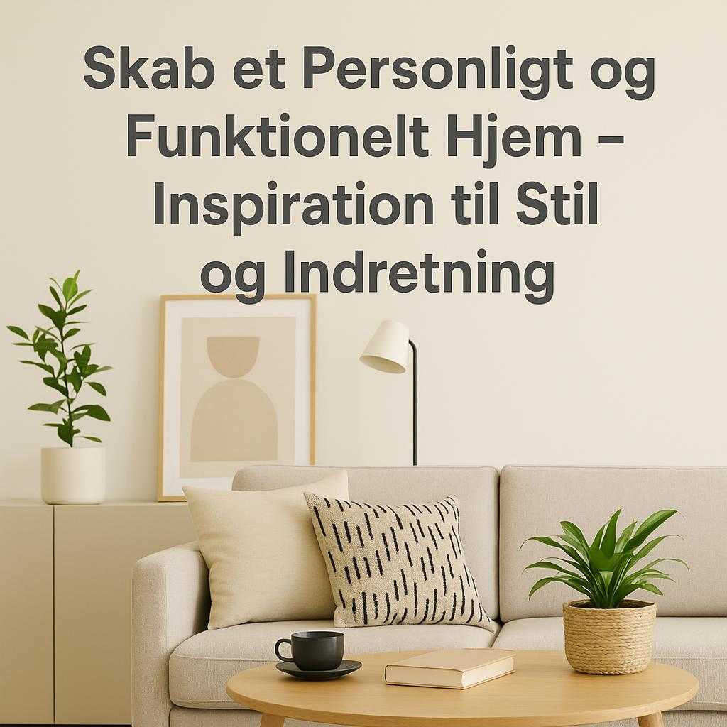 Skab et Personligt og Funktionelt Hjem – Inspiration til Stil og Indretning