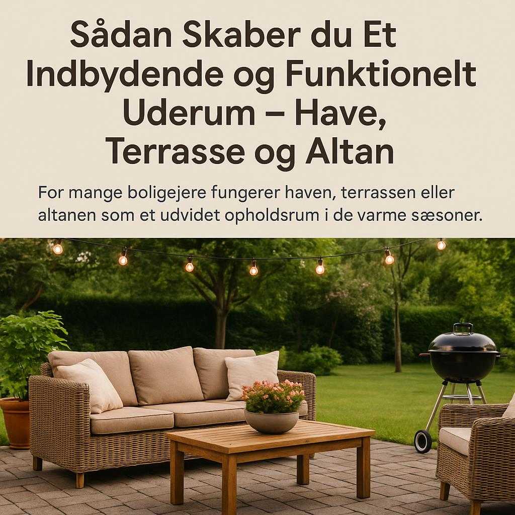 Sådan Skaber du Et Indbydende og Funktionelt Uderum – Have, Terrasse og Altan